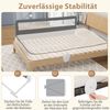 180 cm Lange Klappbares Bettgitter mit Sicherheitsgurten 180° Faltbar Grau Bild 4