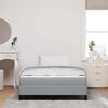 vidaXL Boxspringbett mit Matratze Hellgrau 120 x 190 cm Stoff 3398472 Bild 3
