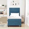 vidaXL Boxspringbett mit Matratze Dunkelblau 90 x 190 cm Samt 3339804 Bild 3