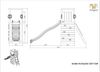 Fungoo Spielturm "TipTop", teak,mit Rutsche Leiter und Kletterwand Bild 4