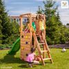 Fungoo Spielturm "TipTop", teak,mit Rutsche Leiter und Kletterwand Bild 2