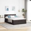 vidaXL Ottomanische Bett mit Matratze & LEDs Dunkelbraun 140x190 cm 3312225 Bild 4