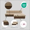 DOMO collection Ecksofa 100031 234x157 cm, kompakt, komfortabel & bequem, L-Form, whlw. mit Bettfunktion und Armteilverstellung Bild 3