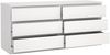 Dmora Kommode Abacadabra, Wohnzimmerbuffet, Wohnzimmer-Sideboard, Moderne Küchen-Speisekammer, 154x50 h70 cm, Weiß Bild 4