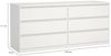Dmora Kommode Abacadabra, Wohnzimmerbuffet, Wohnzimmer-Sideboard, Moderne Küchen-Speisekammer, 154x50 h70 cm, Weiß Bild 3