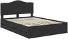 vidaXL Bettrahmen mit Schubladen Schwarz 150 x 200 cm Ingenieurs Holz 3413402 Bild 4