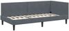 vidaXL Eckbettgestell mit Kopfteil Dunkelgrau 80 cm x 200 cm Samt 42016207 Bild 4