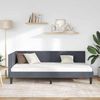 vidaXL Eckbettgestell mit Kopfteil Dunkelgrau 80 cm x 200 cm Samt 42016207 Bild 3