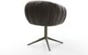 Drehstuhl Jada-Flex Mikrofaser Anthrazit Vintage Fußkreuz Effektfinish Titan 360° drehbar Wippfunktion Taschenfederkern Bild 5