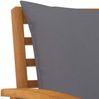 vidaXL Gartenbank 120 cm mit Dunkelgrauen Kissen Massivholz Akazie 311830 Bild 5