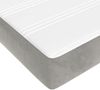 vidaXL Taschenfederkernmatratze Mittel Hellgrau 120x200x20 cm Samt 347768 Bild 5