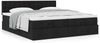 vidaXL Ottoman-Bett mit Matratzen Schwarz 200x200 cm Stoff 3312045 Bild 4