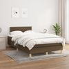 vidaXL Boxspringbett mit Matratze Dunkelbraun 120x190 cm Stoff 3269768 Bild 3