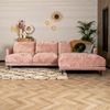 Bronx71 Ecksofa Denver Chenille pink rechts Bild 3