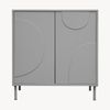 Sideboard Holea mit 2 Türen 75x70x34 cm Grau [en. casa] Bild 5