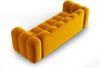 Micadoni Sofa Lupine 3-Sitzer Samtstoff Salvador Gelb Bild 3