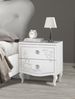 Nachtkommode >Salvina< 2er-Set (BxHxT: 51x56x39 cm) in Weiss Melamin mit Siebdruck Bild 2