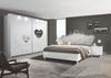 Nachtkommode >Salvina< 2er-Set (BxHxT: 51x56x39 cm) in Weiss Melamin mit Siebdruck Bild 3