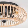 hofstein Deckenleuchte Deckenventilator mit Beleuchtung aus Metall/Bambus, Fernbedienung, ohne Leuchtmittel, Auf-/Abwind-Funktion, Lichteffekt, Ø 50cm, 4xE27, ohne Leuchtmittel Bild 3