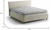 Dmora Doppelbett Aros, Stoffbett mit Stauraum, Frontöffnung, inklusive Matratze 140 x 200 cm, 100 % Made in Italy, Beige Bild 3