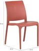Dmora Gartenstuhl Dusanbe, Gartensitz, Outdoor-Stuhl, Outdoor-Sessel, Made in Italy, 54x46 h80 cm, Rosa Bild 3