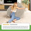 Green Bean® Indoor Sitzsack waschbar, EPS-Perlen Füllung / Cordstoff beige, 90x110 cm Bild 4