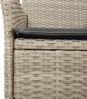 vidaXL 3-tlg. Garten-Essgruppe mit Kissen Hellgrau Poly Rattan Glas 3278611 Bild 5