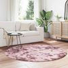 vidaXL Teppich Shaggy Hochflor NAVARRA Altrosa 160x160 cm Polyester 4102913 Bild 3
