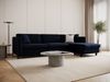 Micadoni Schlaf-Ecksofa Gloria 5-Sitzer Rechts Samt Königsblau 205x160 Bild 5