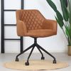 Bronx71 Esszimmerstuhl Leder Levi mit Rollen Cognac - 4er Set Bild 2