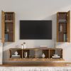 4-tlg. TV-Schrank-Set Räuchereiche Holzwerkstoff [3114203] Bild 3