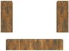 4-tlg. TV-Schrank-Set Räuchereiche Holzwerkstoff [3114203] Bild 2