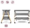 Moby-System Baby-Reisebett Babybett mit Matratze & Rollen – klappbar, grau Moby-System Bild 4