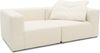DOMO. collection Sofa 800013, 2-Sitzer Garnitur, rechteckig, gepolsterte Rückenlehne, Modul-Element, 2er Couch, Polsterganitur, 216 x 108 x 69 (BxTxH), natur Bild 3