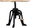 vidaXL Beistelltisch 60×(46-63) cm Massivholz Mango und Gusseisen 247915 Bild 3