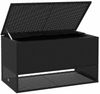 vidaXL Outdoor-Kissenbox Schwarz 100x55x55,5 cm Poly Rattan 4104141 Bild 3