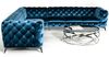 Samt Eck Luxus Chesterfield Sofa Polster Ecke Couchen Sitz Couch Sofas Bild 5