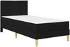 vidaXL Bettgestell mit Matratze mit Kopfteil Schwarz 90 x 190 cm Stoff 3415252 Bild 3