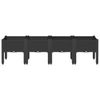 vidaXL Pflanzkasten mit Beinen Schwarz 160x40x42 cm PP 367903 Bild 3