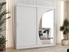Kleiderschrank Waluri 200 cm (Farbe: Weiß, mit vier Schubladen) Bild 2