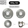 Moritz & Moritz Tafelservice SENSE grau Geschirrset (48-tlg), 12 Personen, Steingut, Kombigeschirr für 12 Personen Bild 2