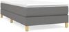 vidaXL Polsterbett, Stoff, 25,0 cm, Dunkelgrau, 90x190 cm, Natur Bild 2