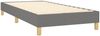 vidaXL Polsterbett, Stoff, 25,0 cm, Dunkelgrau, 90x190 cm, Natur Bild 4