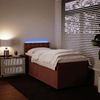 vidaXL Boxspringbett mit Matratze Rosa 100x200 cm Samt 3288551 Bild 4
