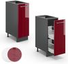 Apothekerschrank Fame-Line Bordeaux Hochglanz 30 cm ohne Arbeitsplatte Vicco Bild 5