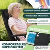 KESSER® Gartenstuhl Hochlehner mit Armlehnen | Aluminium Klappstuhl inkl. Kopfkissen Campingstuhl 7-Fach Verstellbar Rückenlehne | Atmungsaktiv & Wetterfest | Klappbar & Anti-Rutsch Schwarz, 6 Stück Bild 4