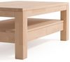 Couchtisch Tisch mit Schublade DINOT Eiche Massivholz 120x80 cm Bild 2