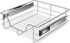 KESSER® Teleskopschublade 30-60cm Schrankbreite verchromt aus Edelstahl Schubladeneinsatz für Küchenschrank Korbauszug Schrankauszug 1x 50cm - Silber Bild 1