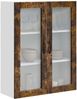 vidaXL Wandglas-Schrank PORTO Geräucherte Eiche 80 x 31 x 100 cm 885510 Bild 3