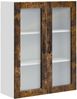 vidaXL Wandglas-Schrank PORTO Geräucherte Eiche 80 x 31 x 100 cm 885510 Bild 2